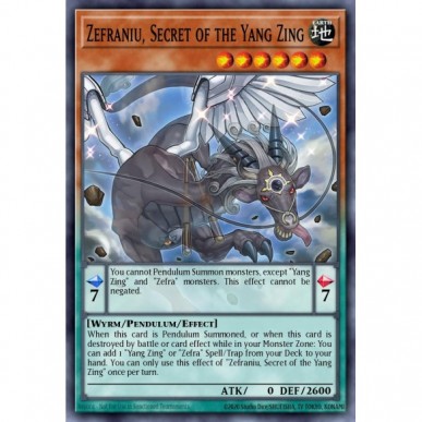 Zefraniu, Secret of the Yang Zing