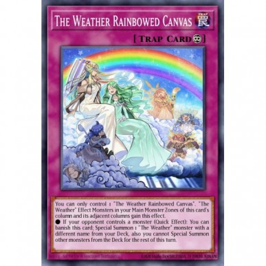 The Weather Rainbowed Canvas