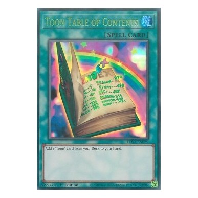 Toon Table of Contents (V.2 - Green)