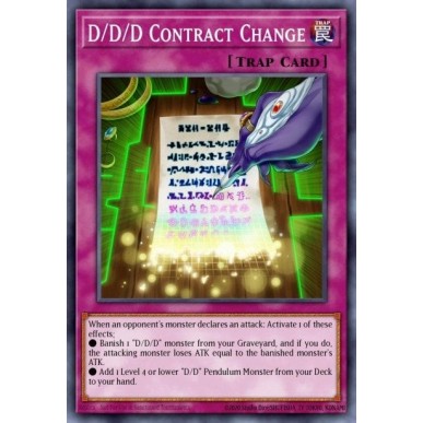 D/D/D Contract Change