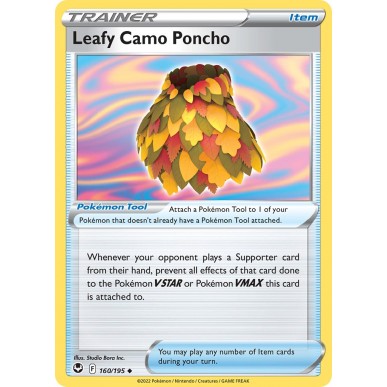 Leafy Camo Poncho