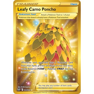 Leafy Camo Poncho