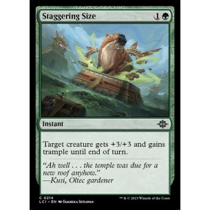 Staggering Size