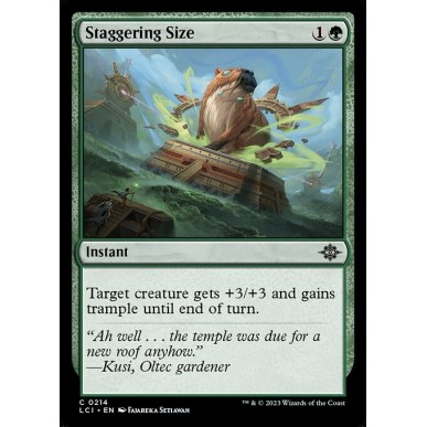 Staggering Size