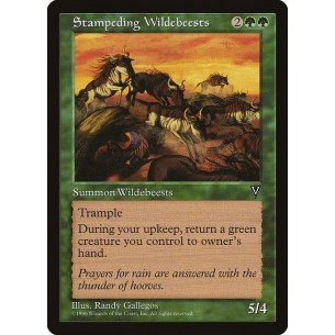 Stampeding Wildebeests