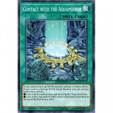 Contact with the Aquamirror