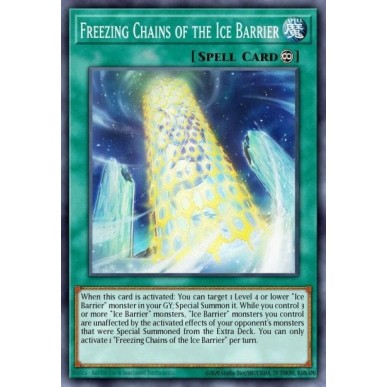 Freezing Chains of the Ice Barrier