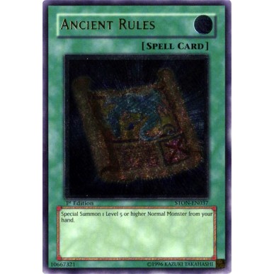 Ancient Rules (V.2 - Ultimate Rare)