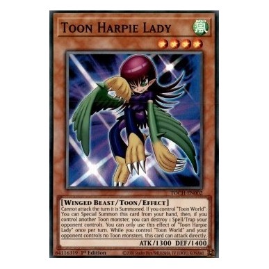 Toon Harpie Lady (V.1 - Super Rare)