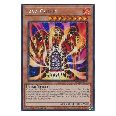 Lava Golem (V.4 - Platinum Secret Rare)