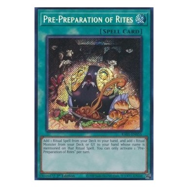 Pre-Preparation of Rites (V.3 -...