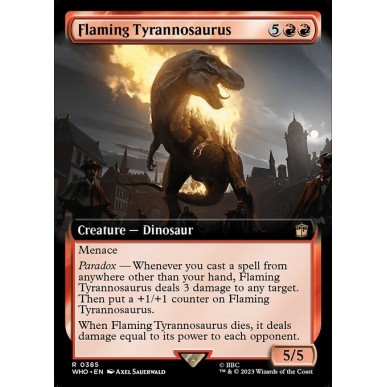 Flaming Tyrannosaurus