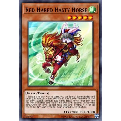 Red Hared Hasty Horse