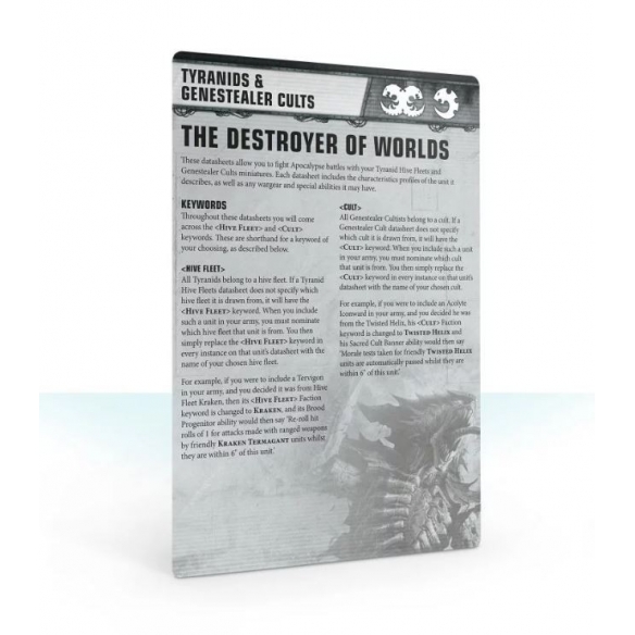 Apocalypse - Datasheet Cards - Tyranids & Genestealer Cults (ENG) Apocalypse
