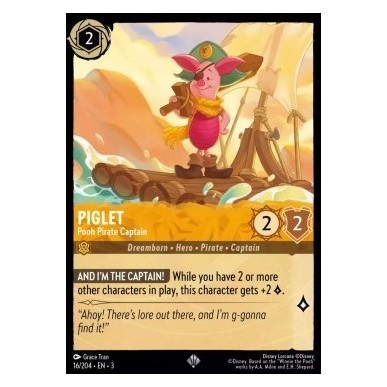 Piglet - Pooh Pirate Captain