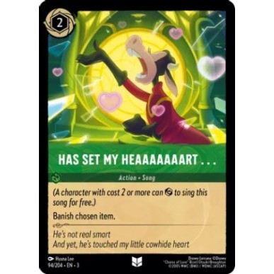 Has Set My Heaaaaaaart...