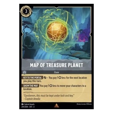 Map of Treasure Planet