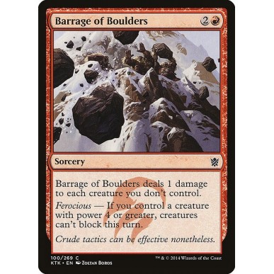 Barrage of Boulders
