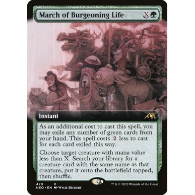 March of Burgeoning Life