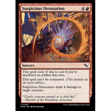 Suspicious Detonation