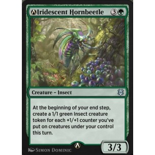 A-Iridescent Hornbeetle