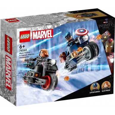 LEGO Marvel - 76260 - Motociclette di Black Widow e Captain America