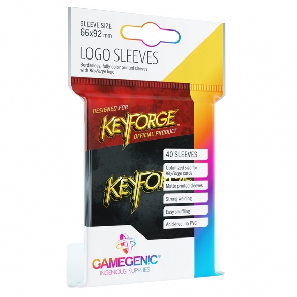Gamegenic - Art Black Logo - Keyforge (40 bustine) Bustine Protettive