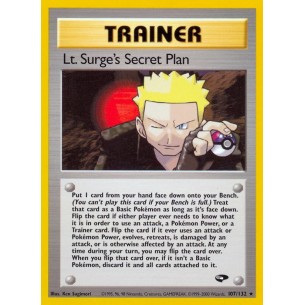 Lt. Surge's Secret Plan