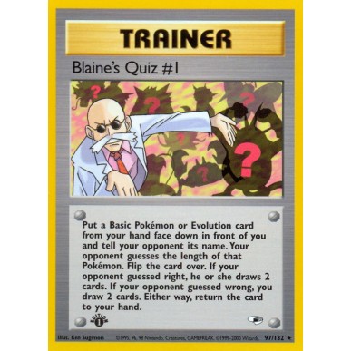 Blaine's Quiz N°1
