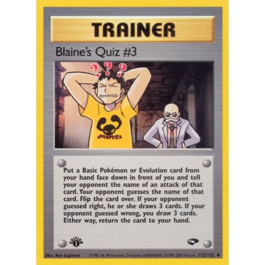 Blaine's Quiz N°3