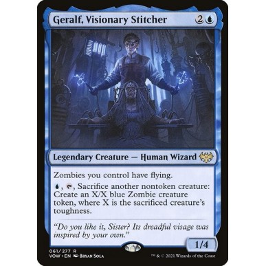 Geralf, Cucitore Visionario