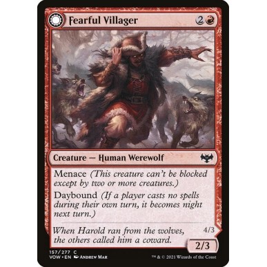 Fearful Villager // Fearsome Werewolf