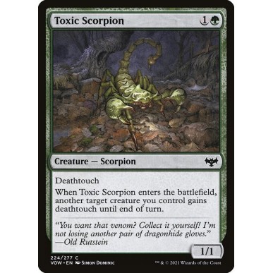Scorpione Tossico