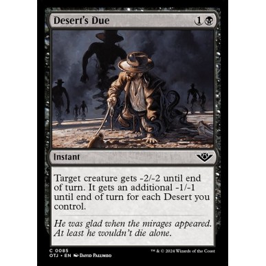 Desert's Due