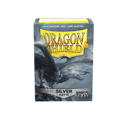 Standard - Non-Glare Matte Silver (100 Bustine) - Dragon Shield Bustine Protettive