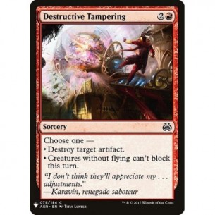 Destructive Tampering