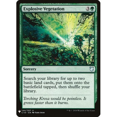 Explosive Vegetation