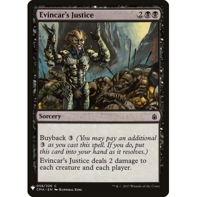 Evincar's Justice