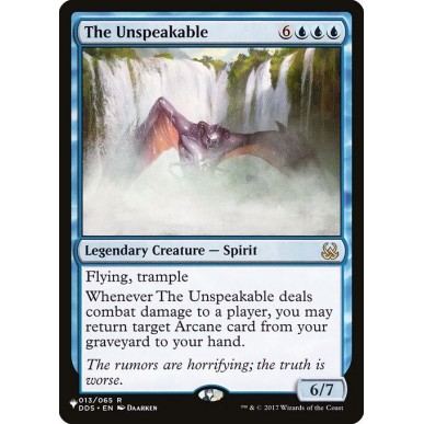 The Unspeakable