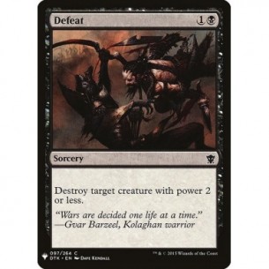 Defeat