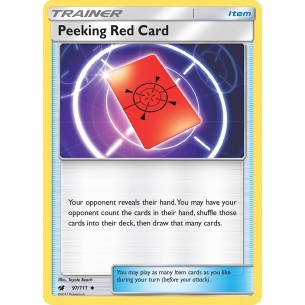 Peeking Red Card