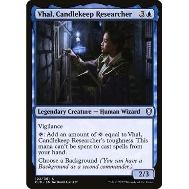 Vhal, Ricercatrice di Candlekeep