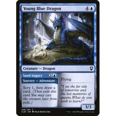 Young Blue Dragon // Sand Augury