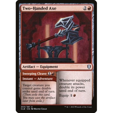 Two-Handed Axe // Sweeping Cleave