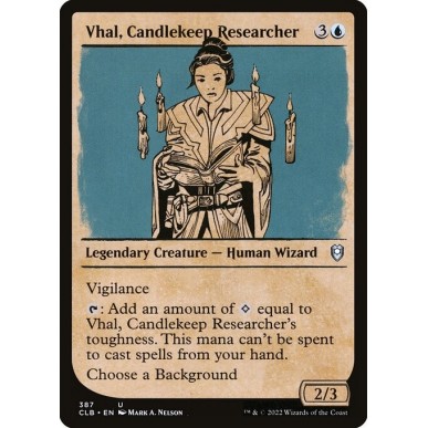 Vhal, Ricercatrice di Candlekeep