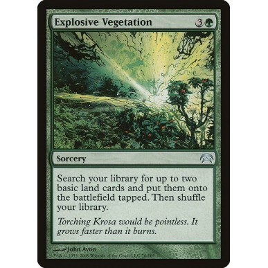 Explosive Vegetation