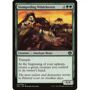 Stampeding Wildebeests
