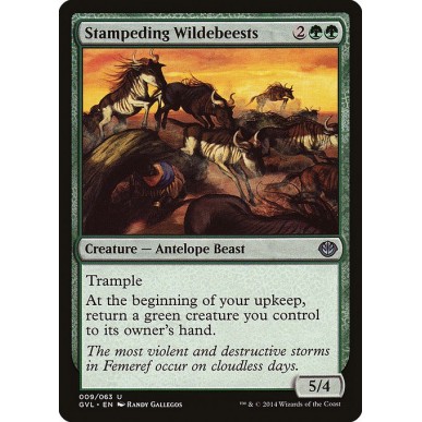 Stampeding Wildebeests