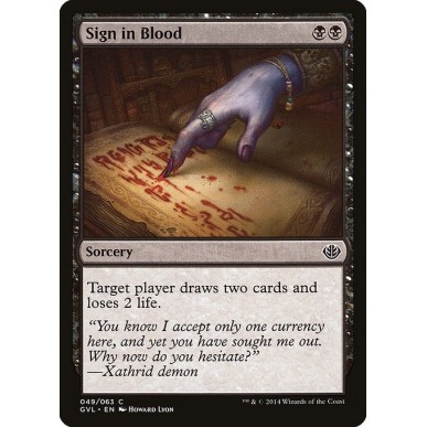 Sign in Blood