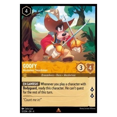 Goofy - Musketeer Swordsman